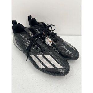 Adidas Adizero Men Size 12 Black And Silver Spark Football Cleats